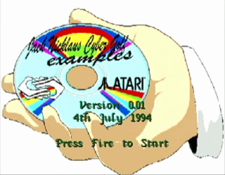 Jack Nicklaus Cyber Golf title screen for Jaguar